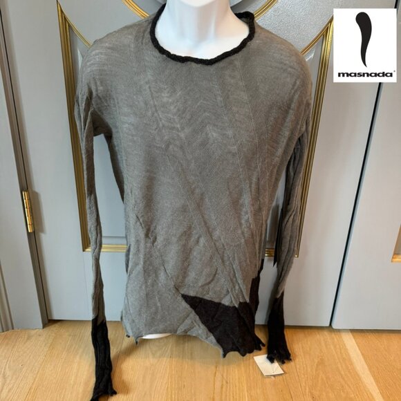 NWT Masnada Wool Asymmetrical Sweater Size M